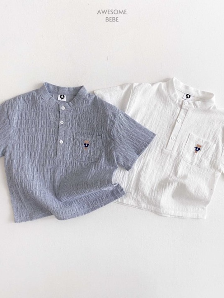 Henry Embroidery Short Sleeve Tee