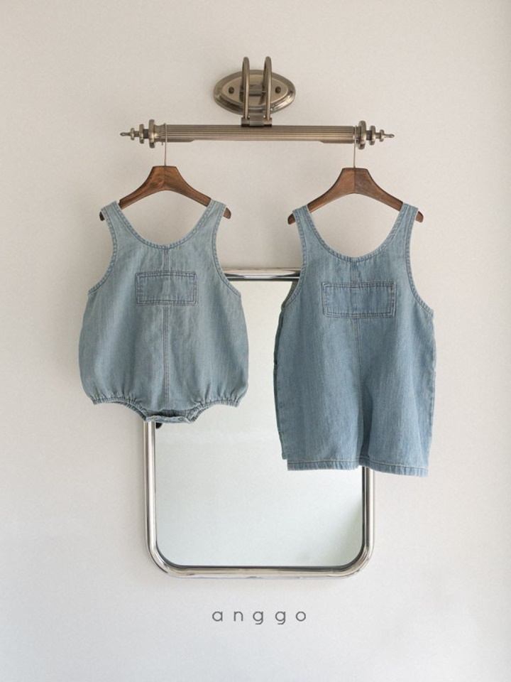 Brownie Overalls Denim Romper
