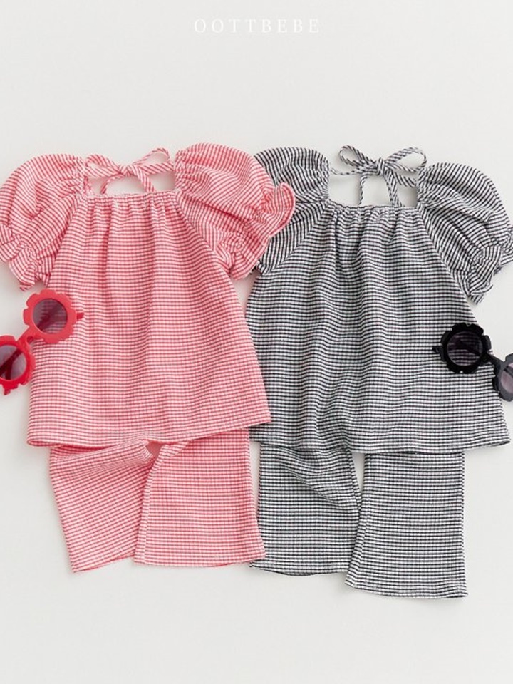 Check Yoru  Top Bottom Set