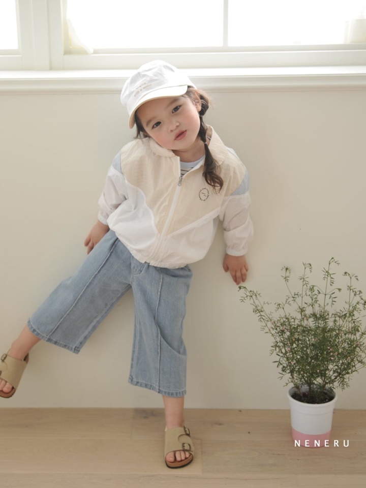 Ribbon Wide Denim Pants