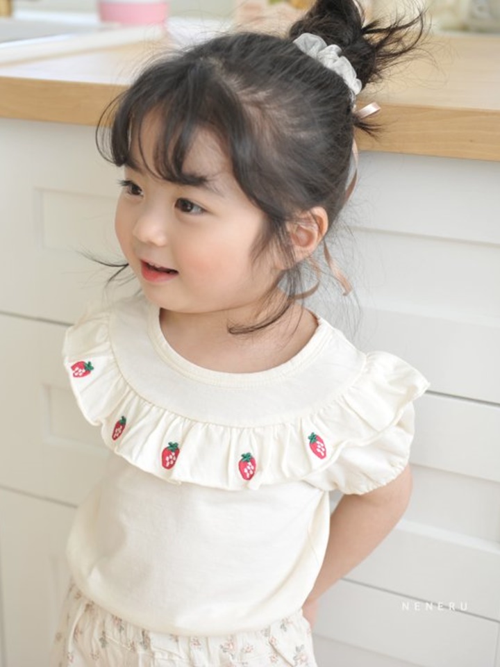 Strawberry Embroidery Tee