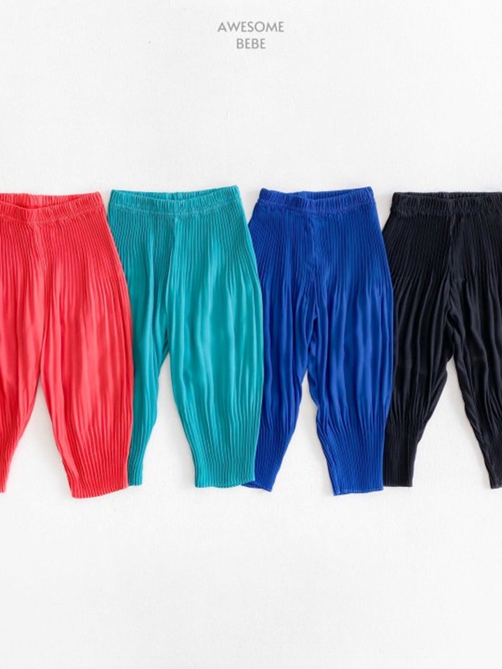 Wrinkle Pleats Pants