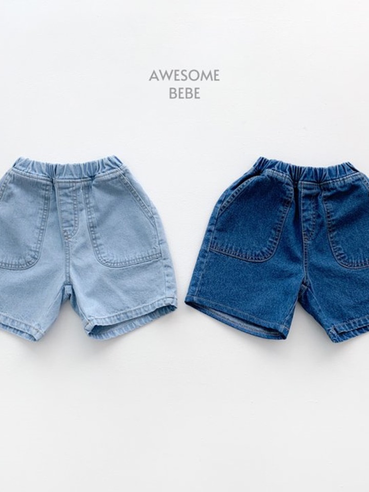 Pocket Denim Shorts