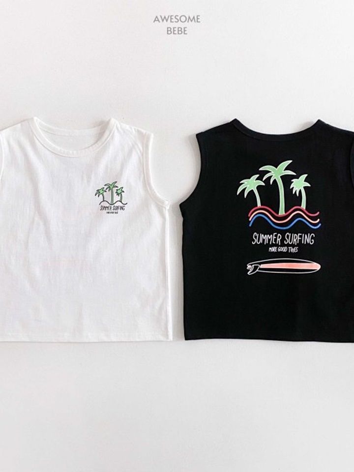 Summer Surfing Sleeveless Tee