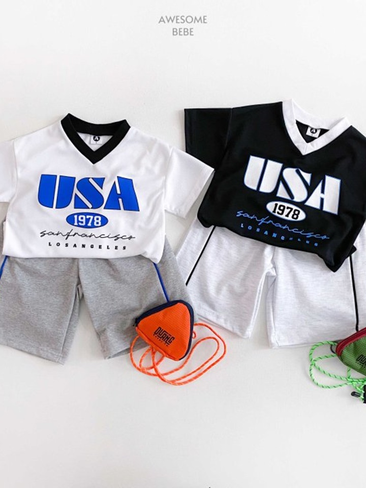 USA Mesh Short Sleeve Tee
