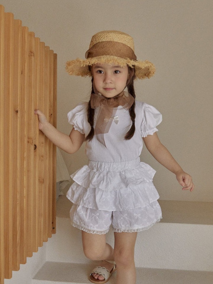 Ribbon Kan Kan Skirt Pants