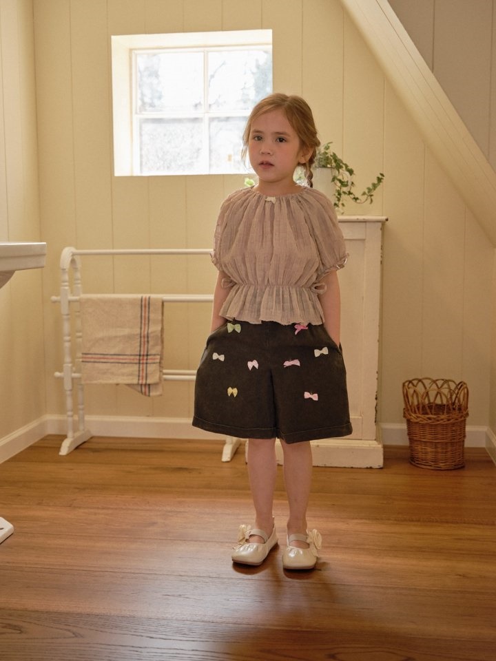 Tencel Ribbon Capri Shorts
