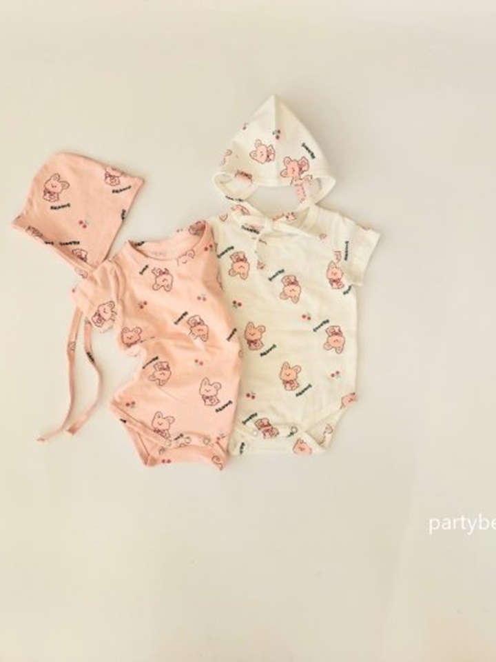 Cherry Rabbit Body Suit
