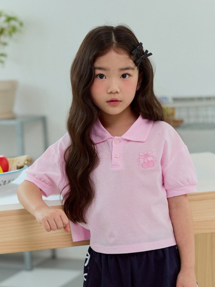 Cherry Collar Tee
