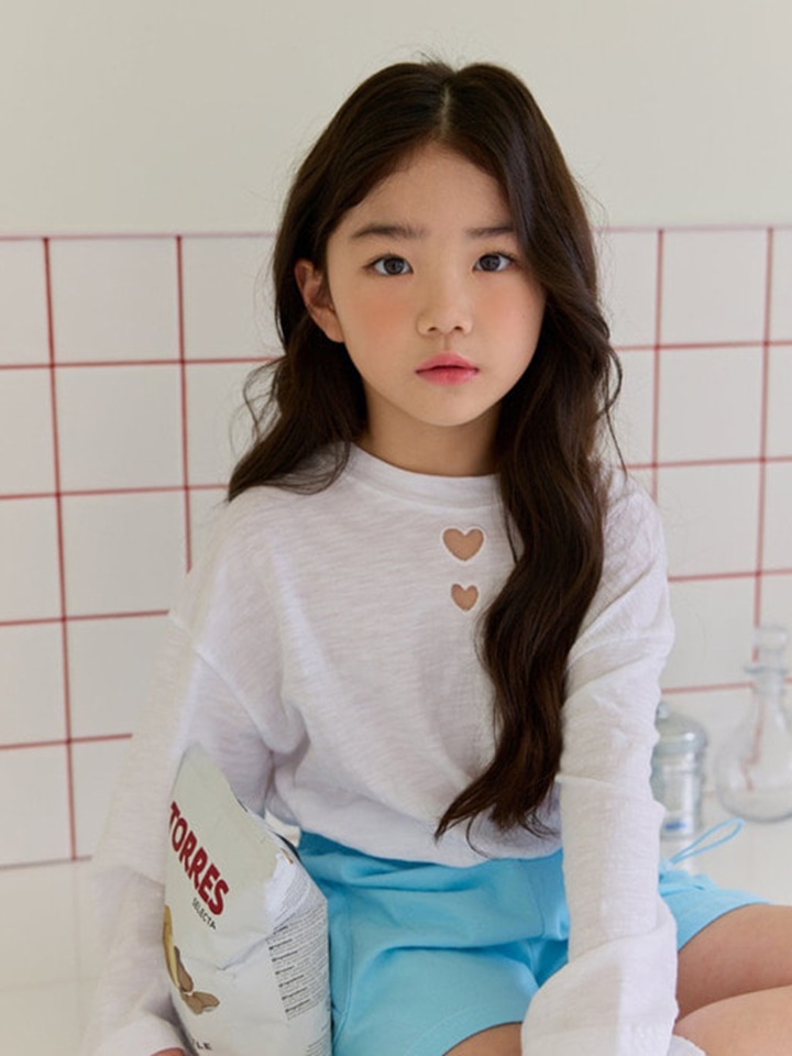Double Heart Slub Tee