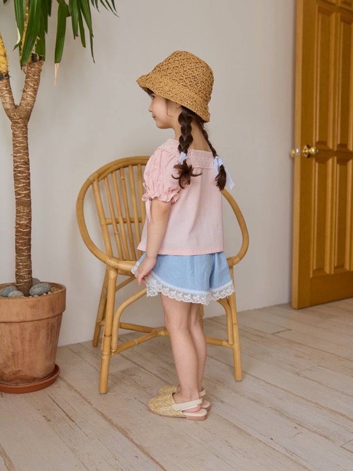 Ribbon Square Blouse