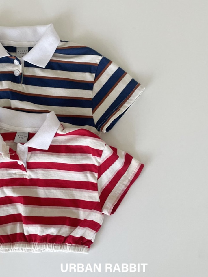 Banding Crop Collar Tee