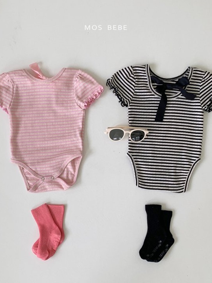 Sherbet Back Ribbon Body Suit