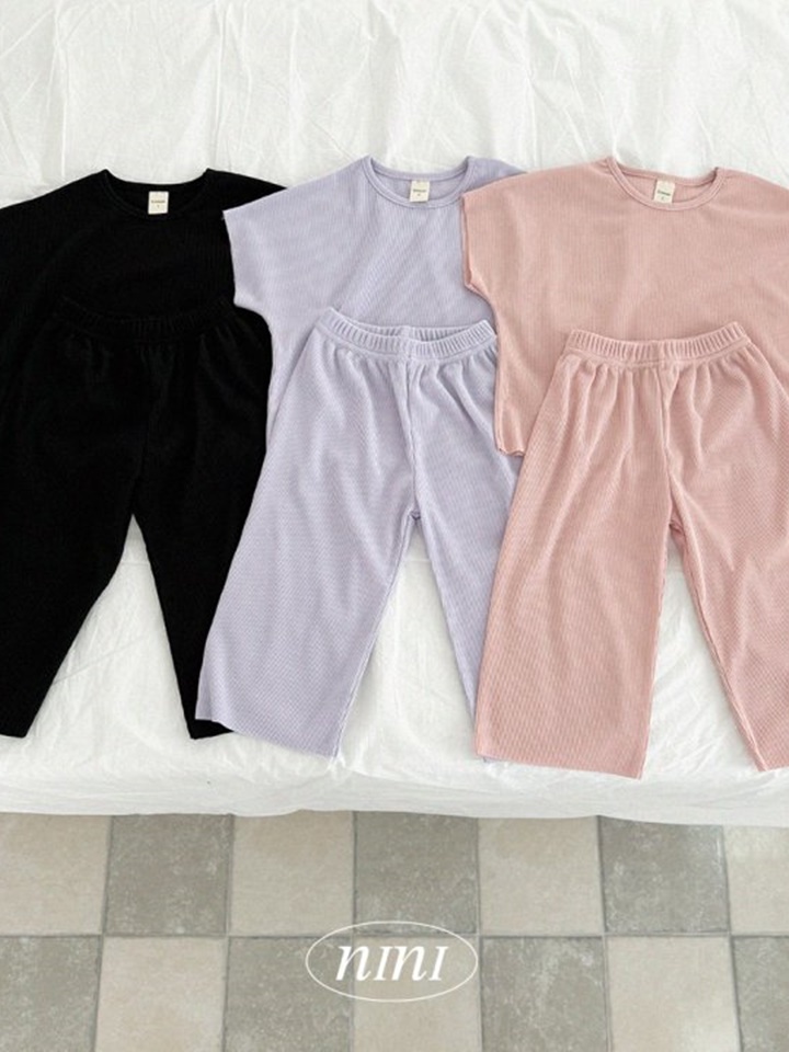 Nini Pleats Top Bottom Set