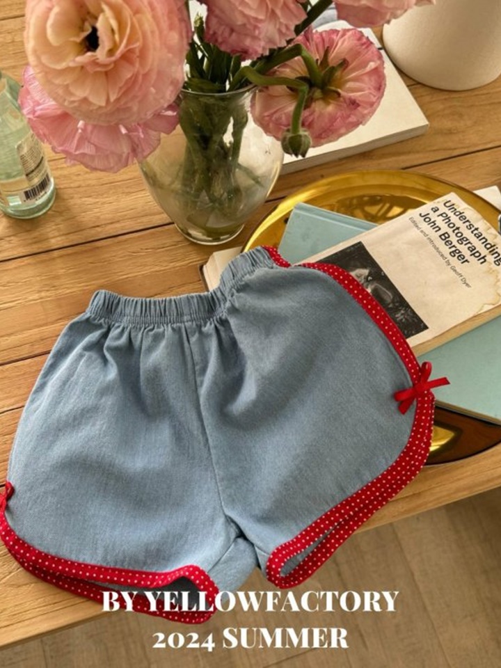 Dot Denim Pants