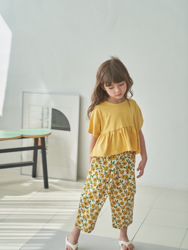 Flower Wrinkle Pants