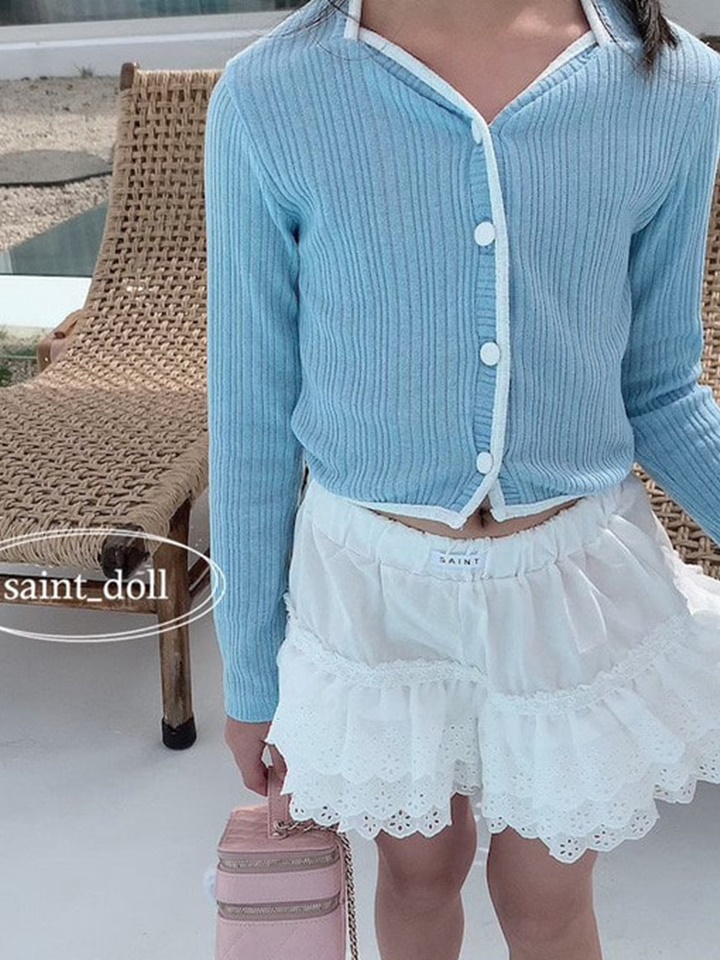 Cong Button Color Cardigan