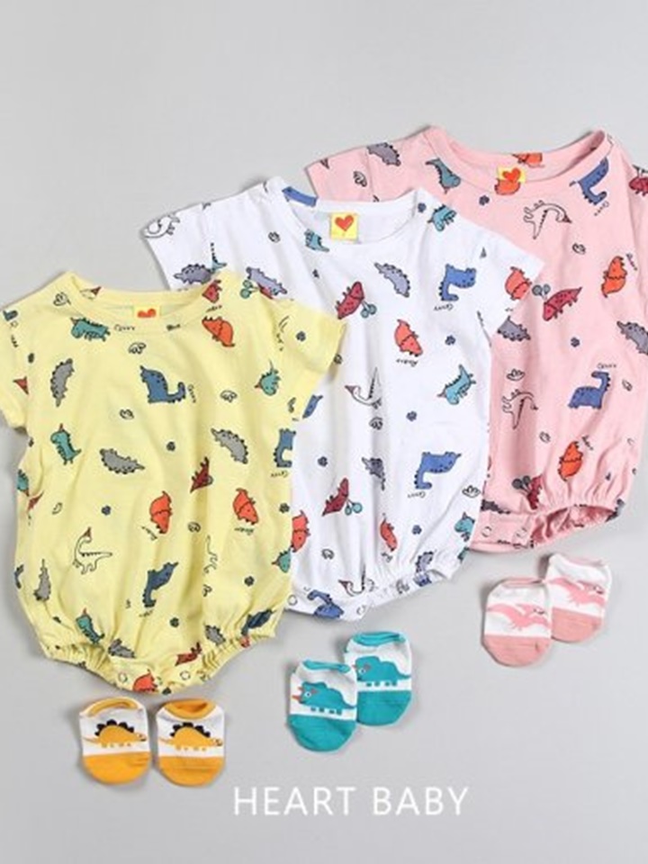 Dino Short Sleeve Body Suit