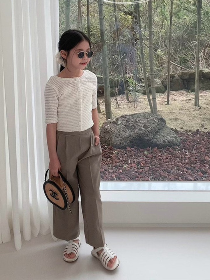 Pintuck Slacks With Mom