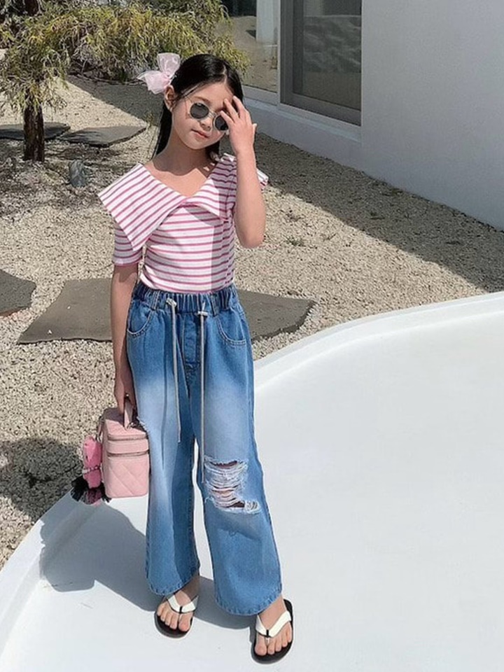 Back Pocket Vintage Pants With Mom
