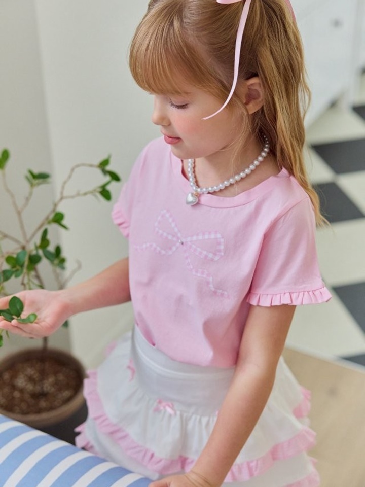 Check Ribbon Tee
