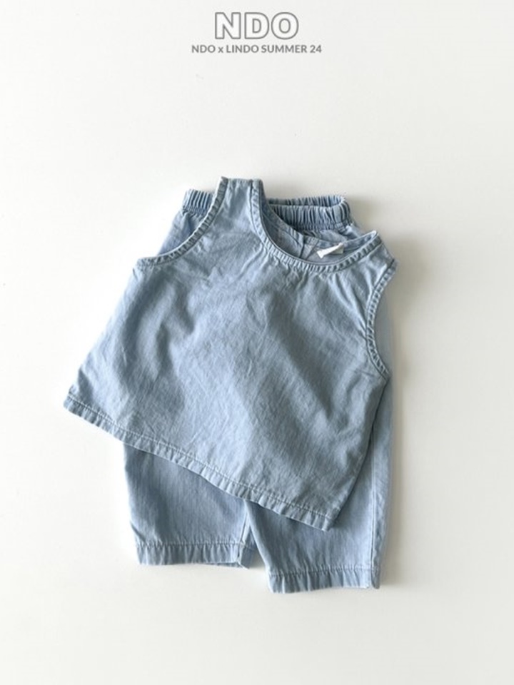 Joy Denim Top Bottom Set
