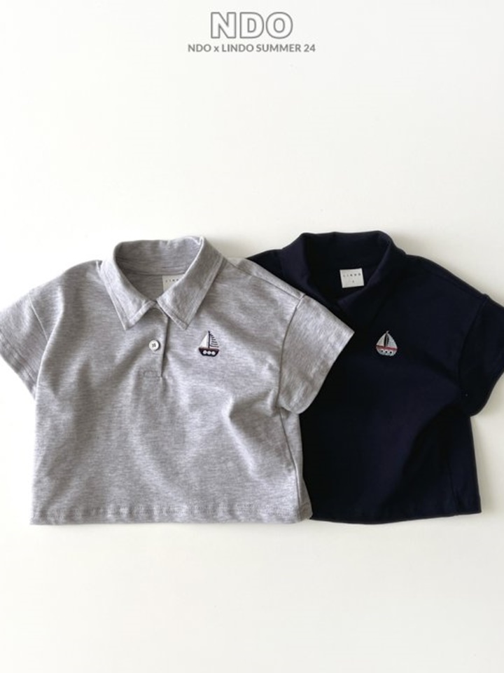 Sailboat PK Collar Tee