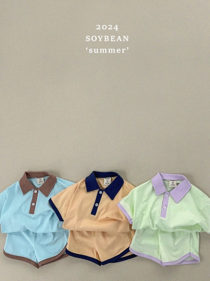 Linger Collar Top Bottom Set
