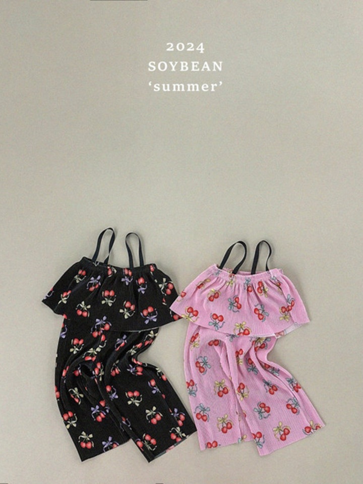 String Pleats Top Bottom Set