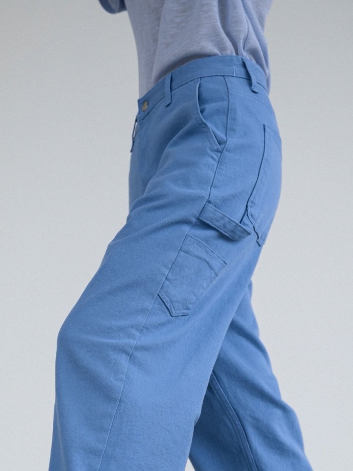 Pastel Color C Denim Carpenter Trousers