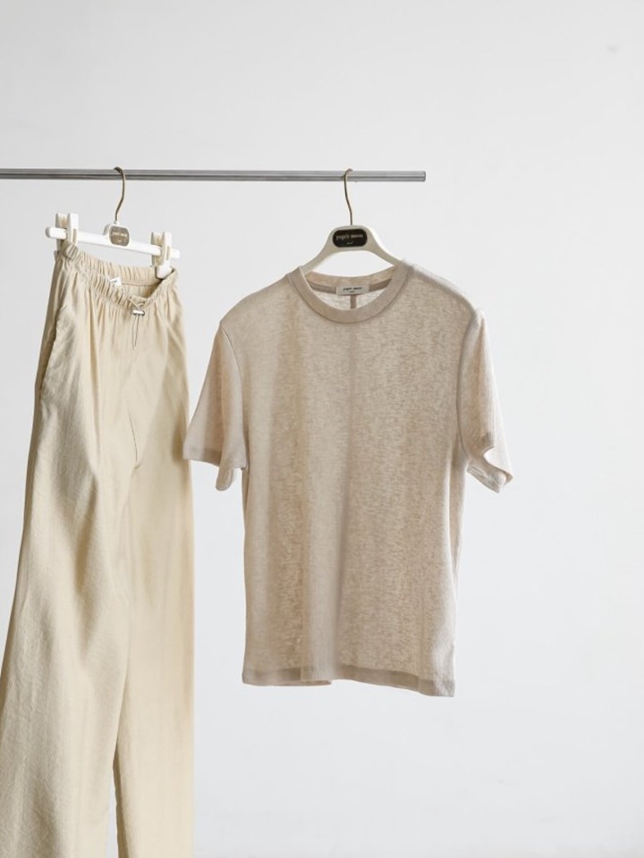 Knit Texture Loose Fit T Shirt