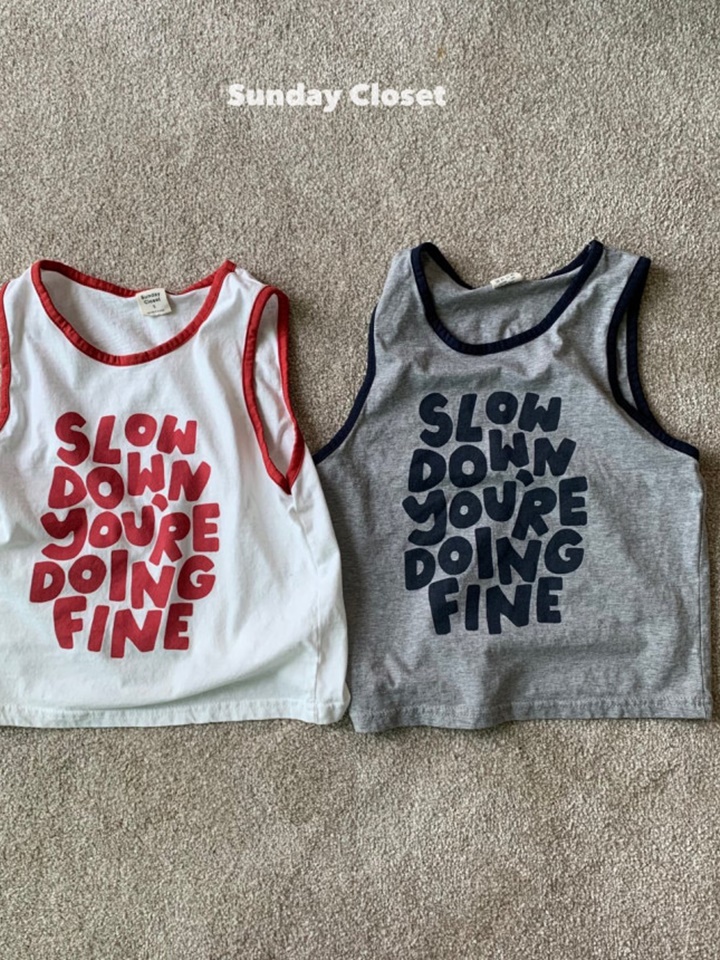 Slow Sleeveless Tee
