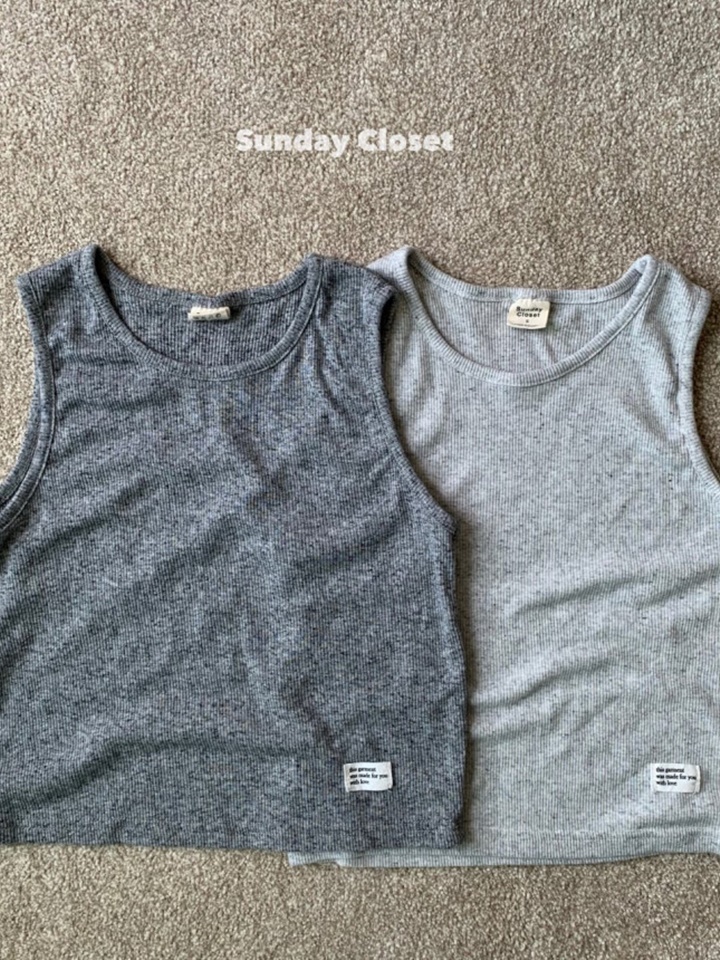 Oreo Rib Sleeveless Tee