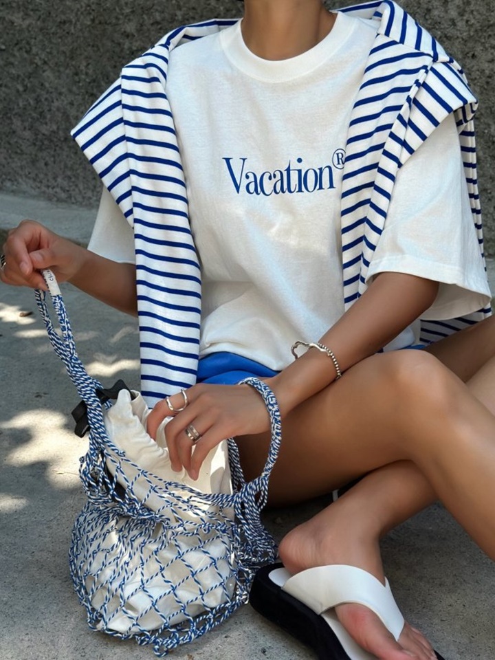 VACATION Print Pigment Tshirt
