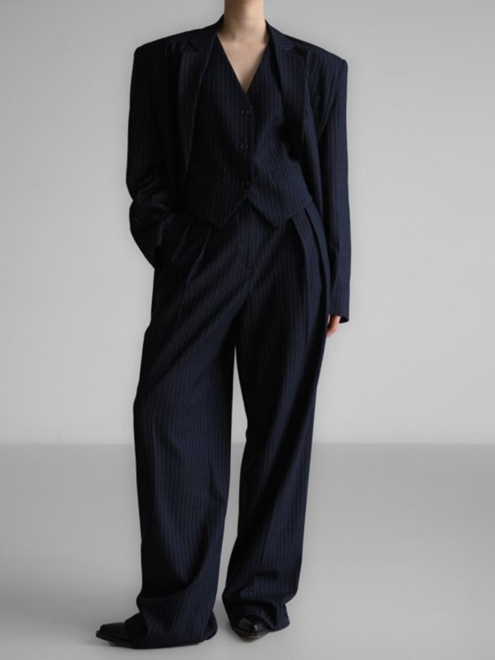 Classic Pin Stripe Tailored Vest
