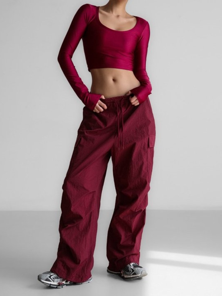 Nylon Technical Cargo Jogger Pants
