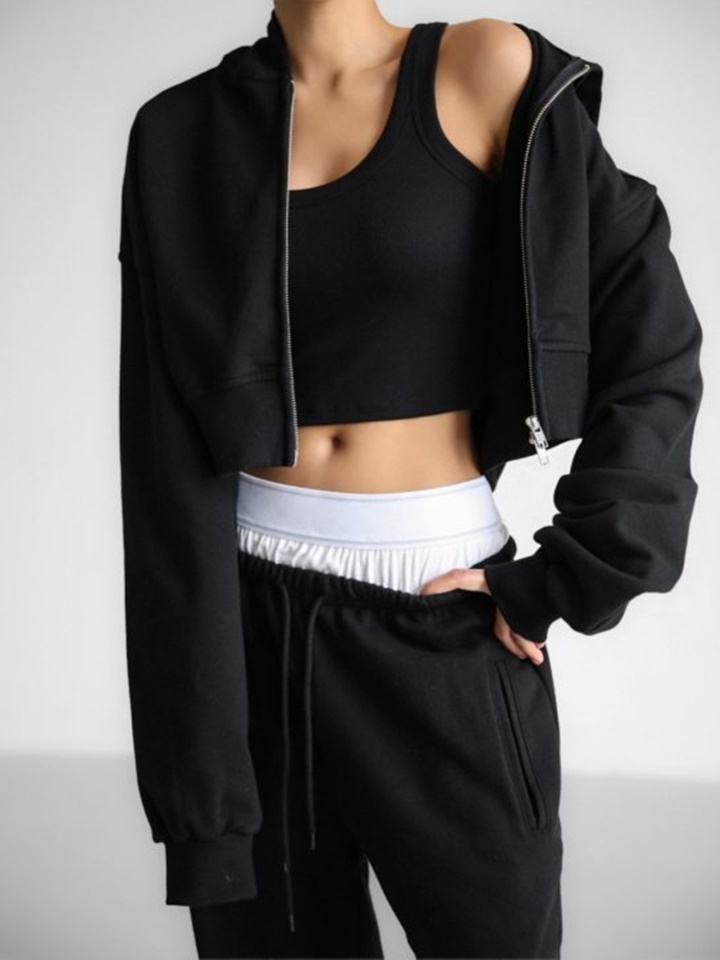 Ribbed Cropped Tank Sleeveless Top