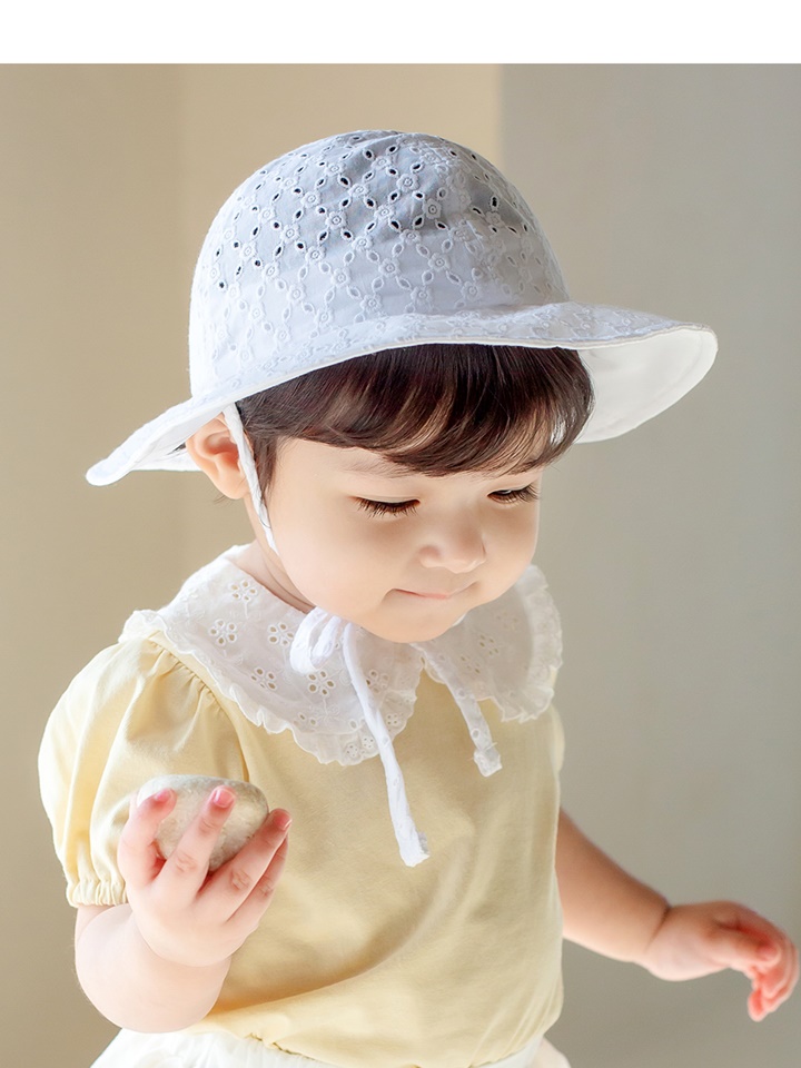 Miru Eyelet Baby Sun Hat