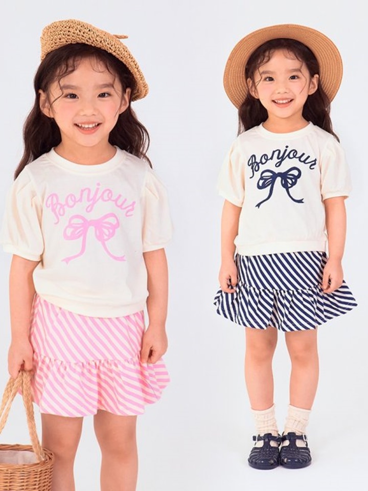 Bonjour Skirt Top Bottom Set