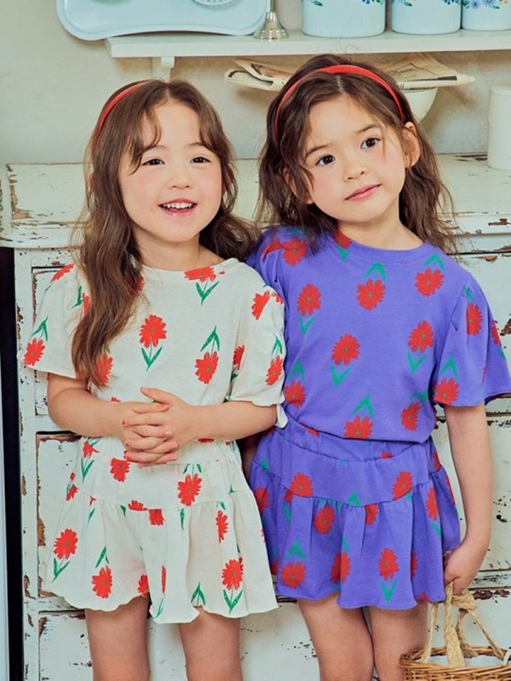 Wing Flower Top Bottom Set