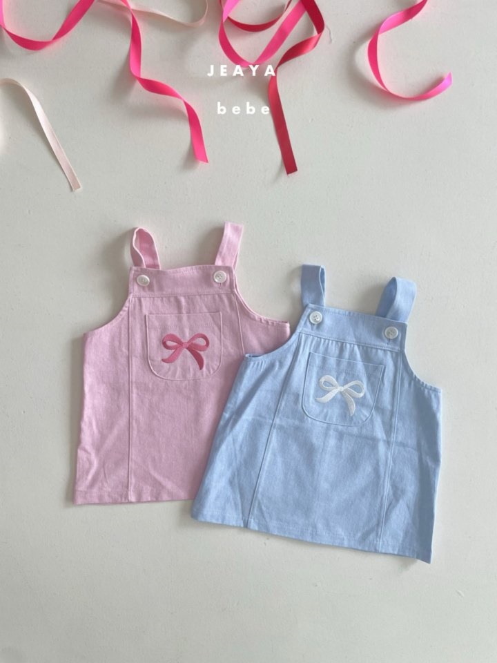 Ribbon Dungarees One-Piece