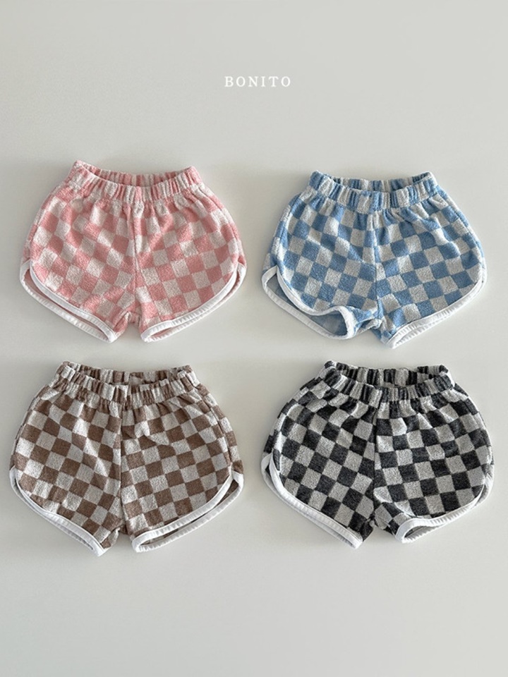 Terry Check Shorts
