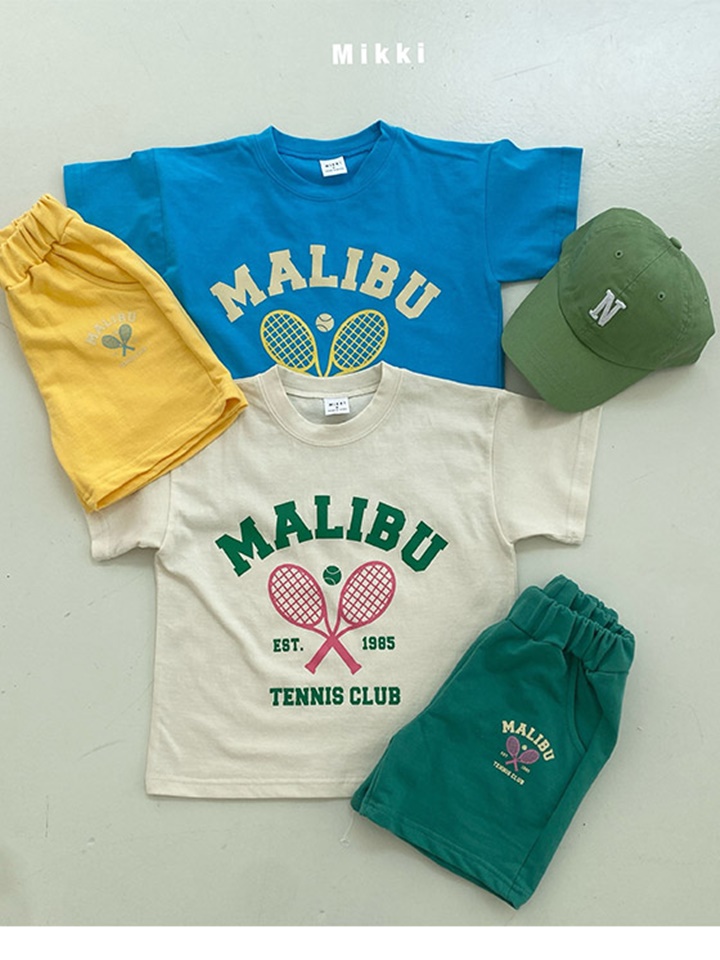 Malibu Racket Short Sleeve Tee With Mom