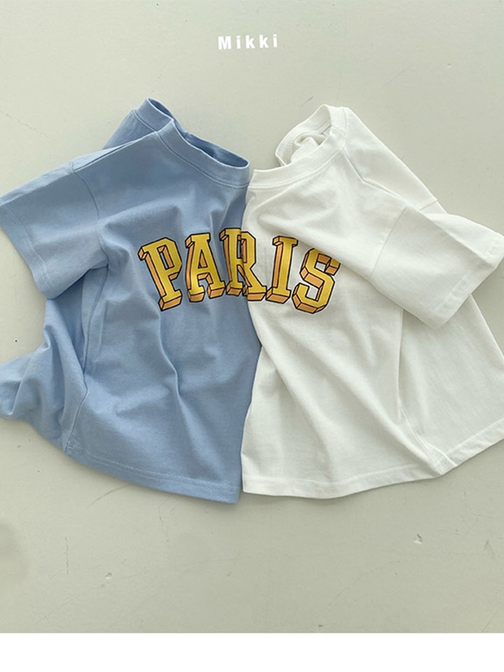 Paris Solid Short Sleevel Tee