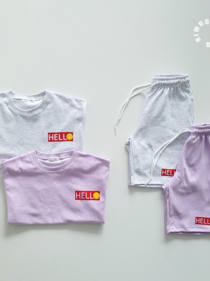 Hello Half Top Botton Set