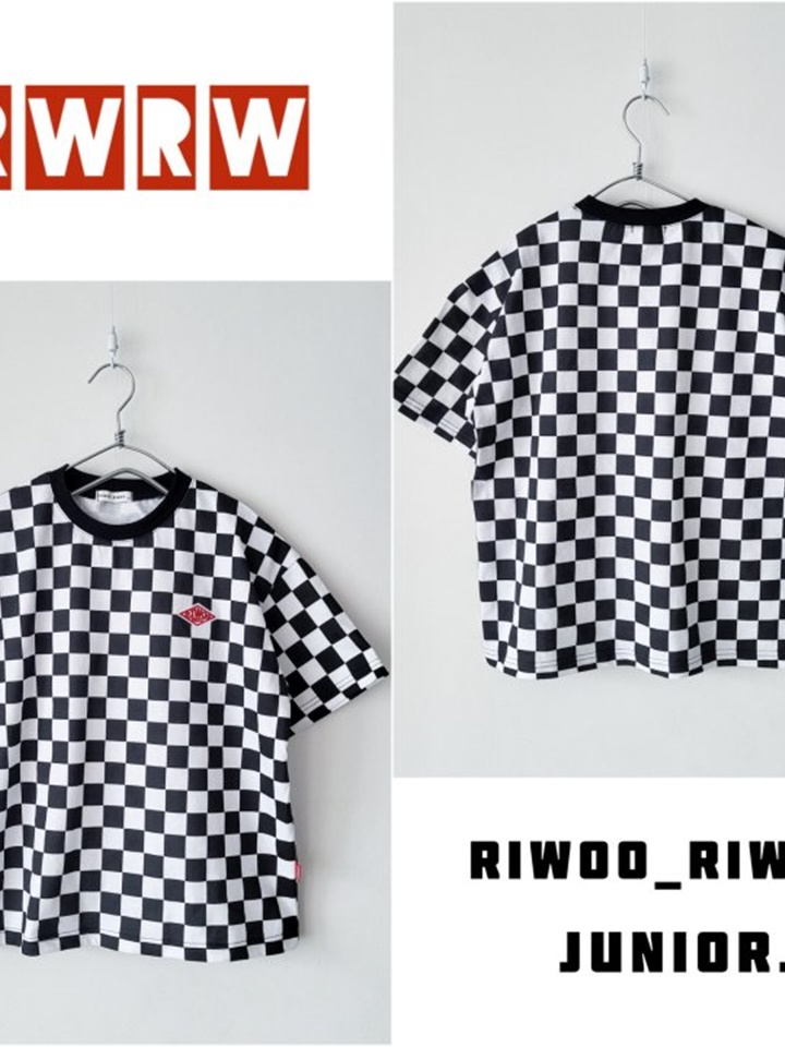 Riwoo Check Box Short Sleeve Tee