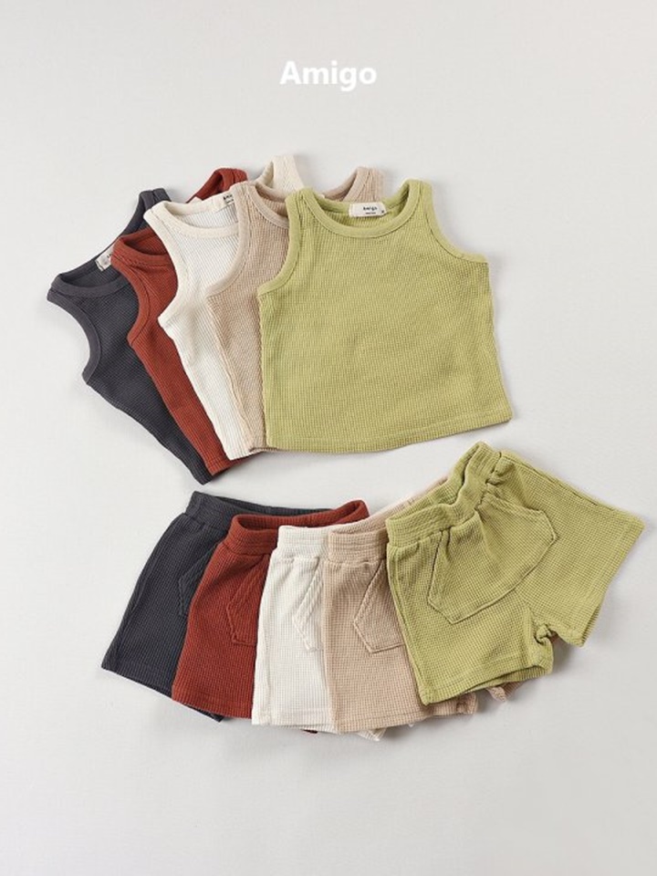 Waffle Sleeveless Tee