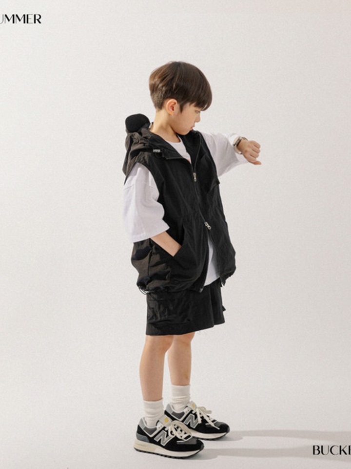 Nylon Hoody Vest