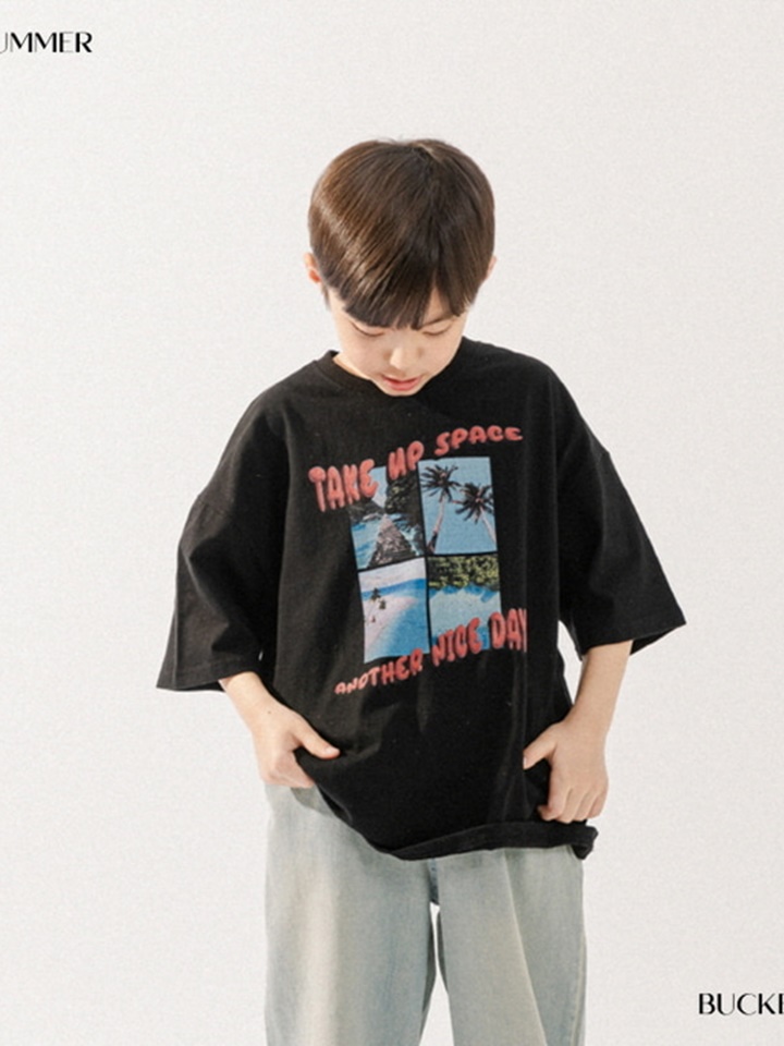 Beach Printing Short Sleeve Tee