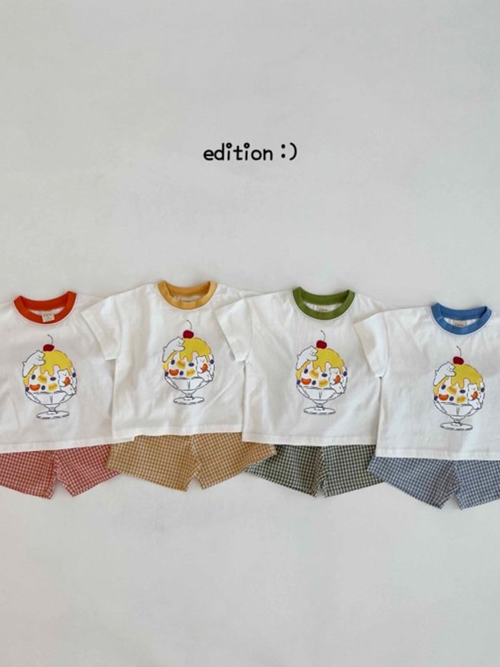 Shaved Ice Check Top Bottom Set